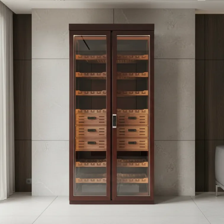Mahogany Finishes — finish for custom wine cabinets by LivinVino