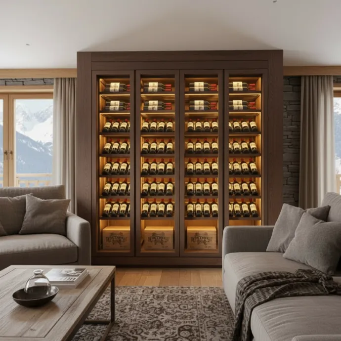 Water Transfer — finish for custom wine cabinets by LivinVino