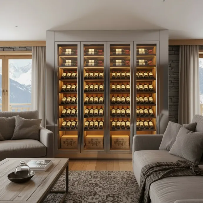 Mirror Polished — finish for custom wine cabinets by LivinVino