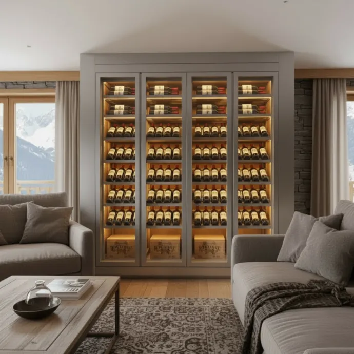Frosted — finish for custom wine cabinets by LivinVino
