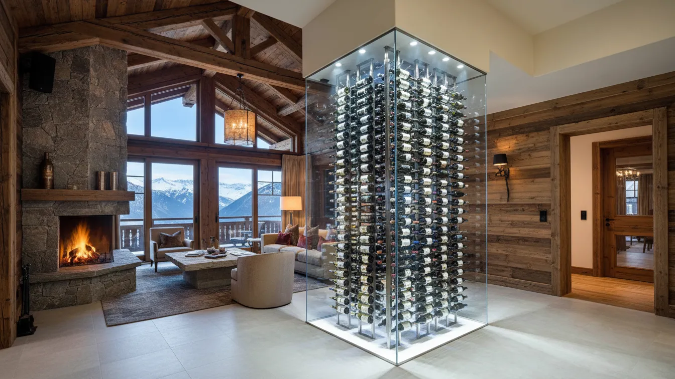 Glass Wine Cellar in Switzerland