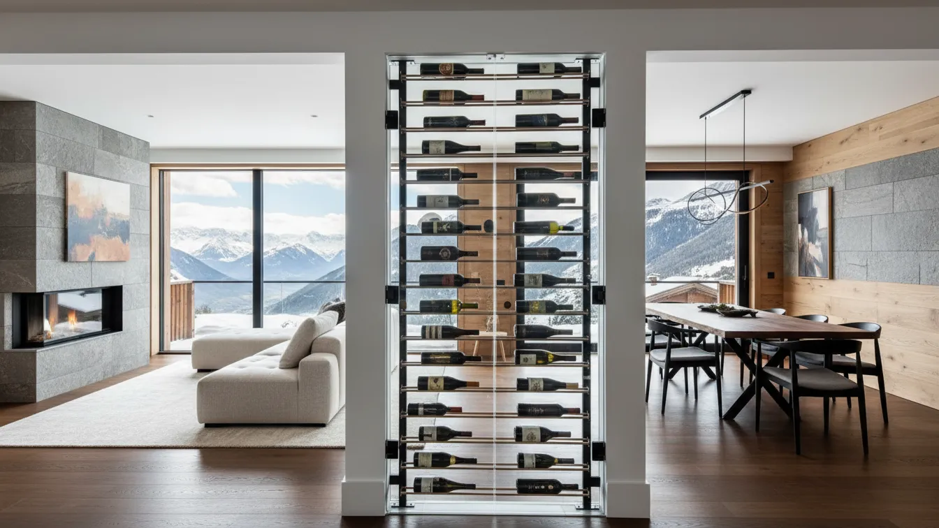 Livinvino room devider wine rack